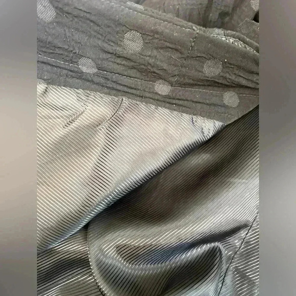 Women’s Mario Serrano Black Polka  Dotted Long Jacket Size 10 - Picture 8 of 8